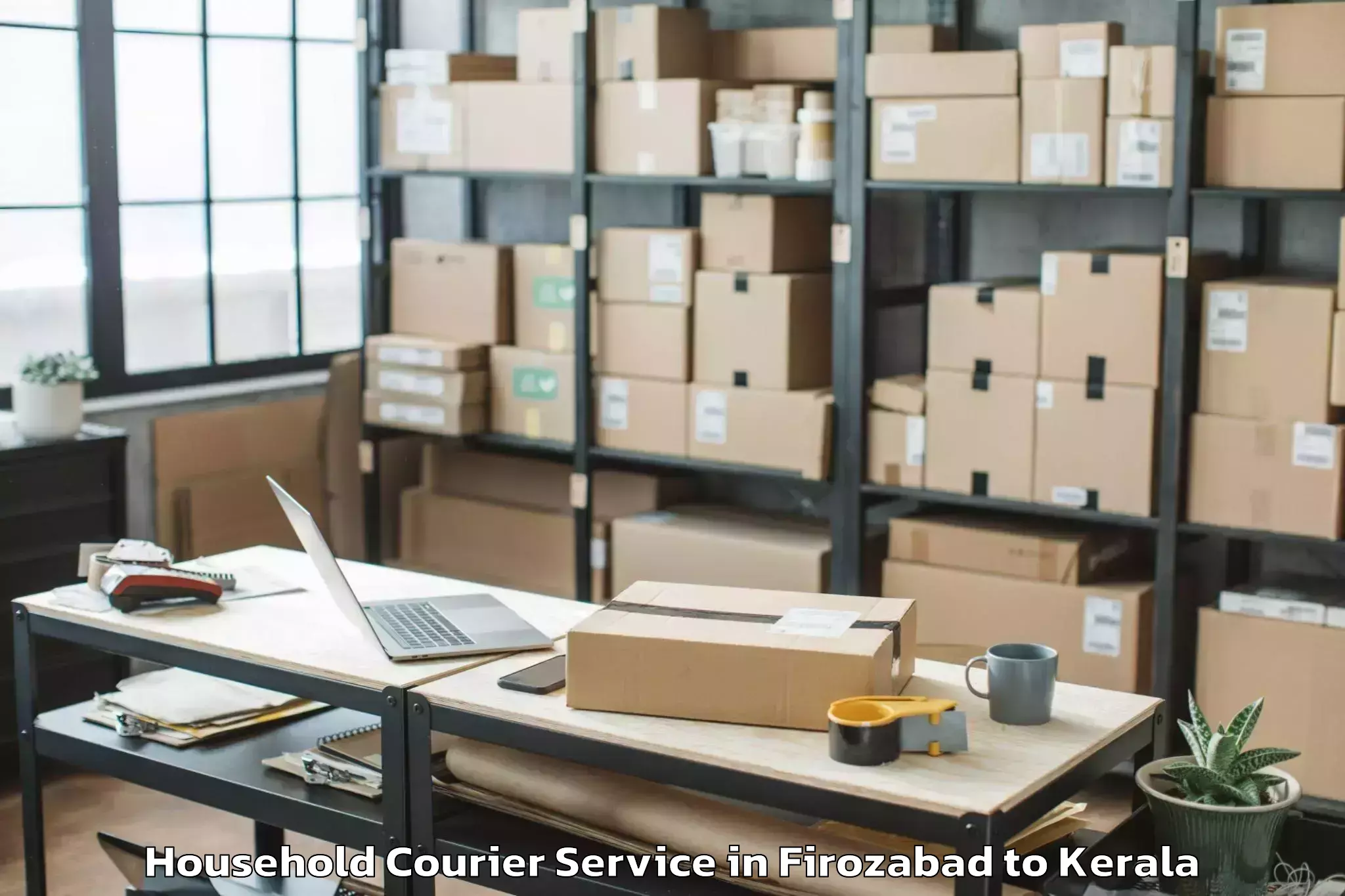 Trusted Firozabad to Vadakkencherry Household Courier